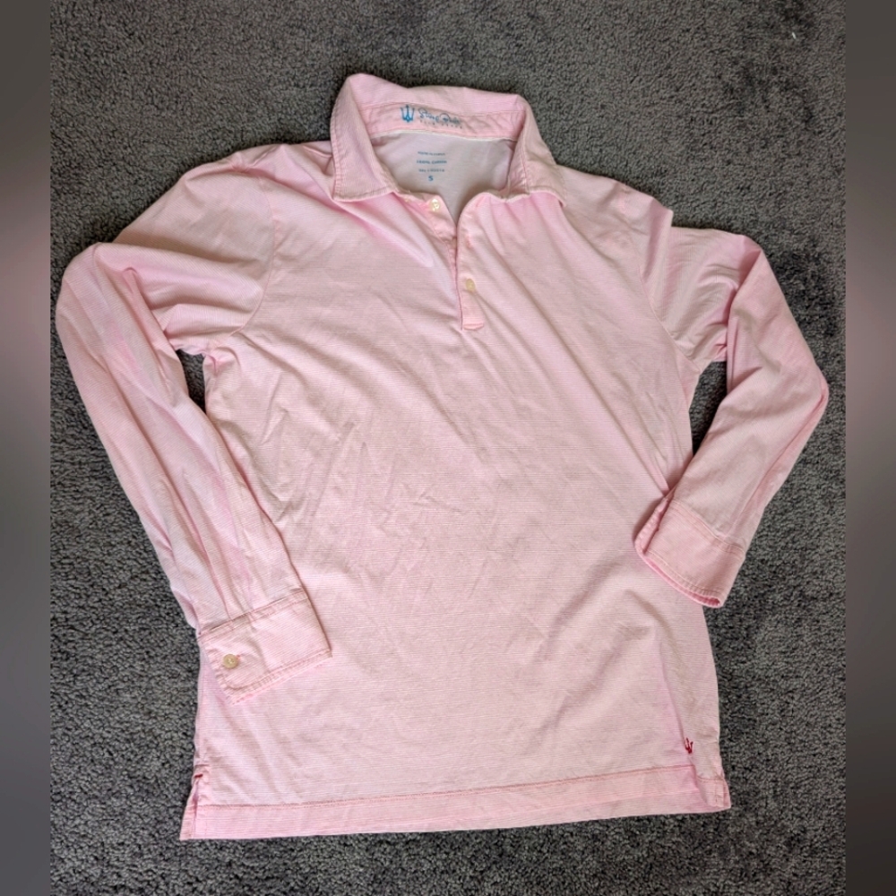 Strong Boalt (Palm Beach) Pink Long Sleeve Shirt For Men. Size Small